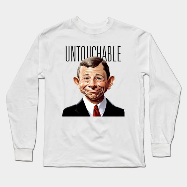 Chief Justice John Roberts: Refusing to Speak to the American People Long Sleeve T-Shirt by Puff Sumo